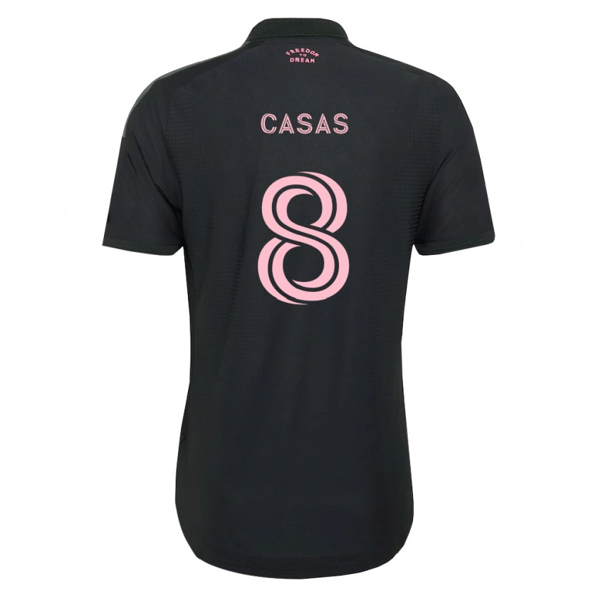 Danxen Dame Pep Casas #8 Rosa Svart Hvit Bortetrøye Drakt Trøye 2026/27 Skjorter T-Skjorte