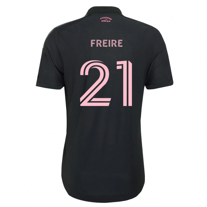 Danxen Dame Nicolas Freire #21 Rosa Svart Hvit Bortetrøye Drakt Trøye 2026/27 Skjorter T-Skjorte