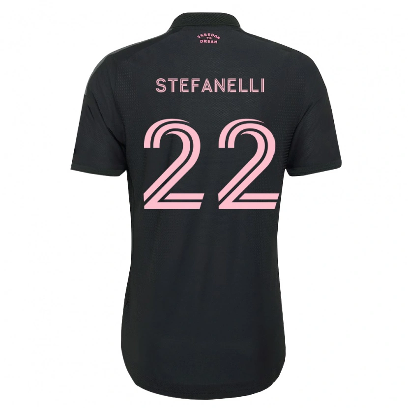 Danxen Dame Nicolás Stefanelli #22 Rosa Svart Hvit Bortetrøye Drakt Trøye 2026/27 Skjorter T-Skjorte