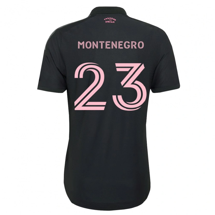 Danxen Dame Ricardo Montenegro #23 Rosa Svart Hvit Bortetrøye Drakt Trøye 2026/27 Skjorter T-Skjorte