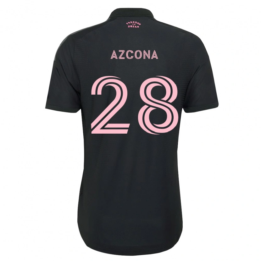Danxen Dame Edison Azcona #28 Rosa Svart Hvit Bortetrøye Drakt Trøye 2026/27 Skjorter T-Skjorte
