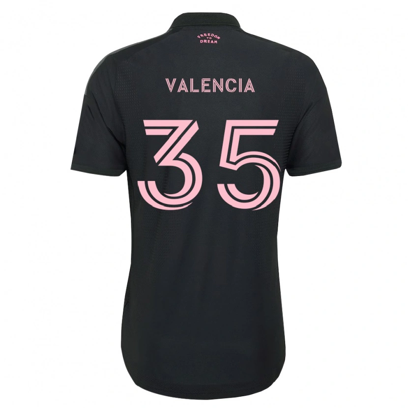Danxen Dame Felipe Valencia #35 Rosa Svart Hvit Bortetrøye Drakt Trøye 2026/27 Skjorter T-Skjorte