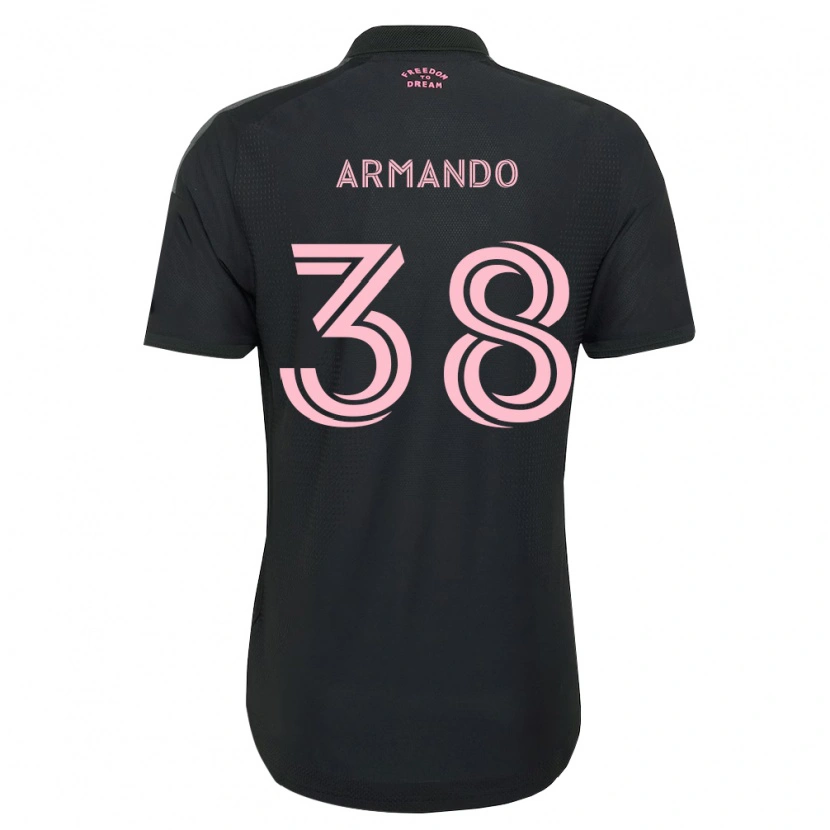 Danxen Dame Máximo Armando #38 Rosa Svart Hvit Bortetrøye Drakt Trøye 2026/27 Skjorter T-Skjorte
