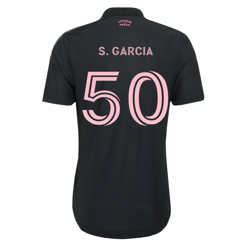 Danxen Dame Santiago Garcia #50 Rosa Svart Hvit Bortetrøye Drakt Trøye 2026/27 Skjorter T-Skjorte