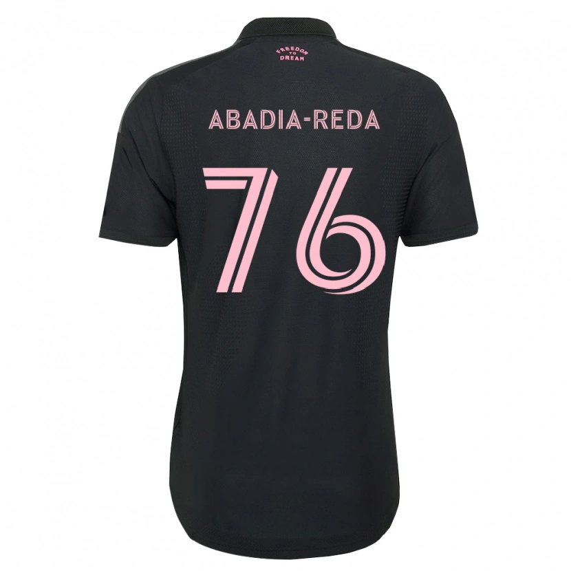 Danxen Dame Ezequiel Abadia-Reda #76 Rosa Svart Hvit Bortetrøye Drakt Trøye 2026/27 Skjorter T-Skjorte