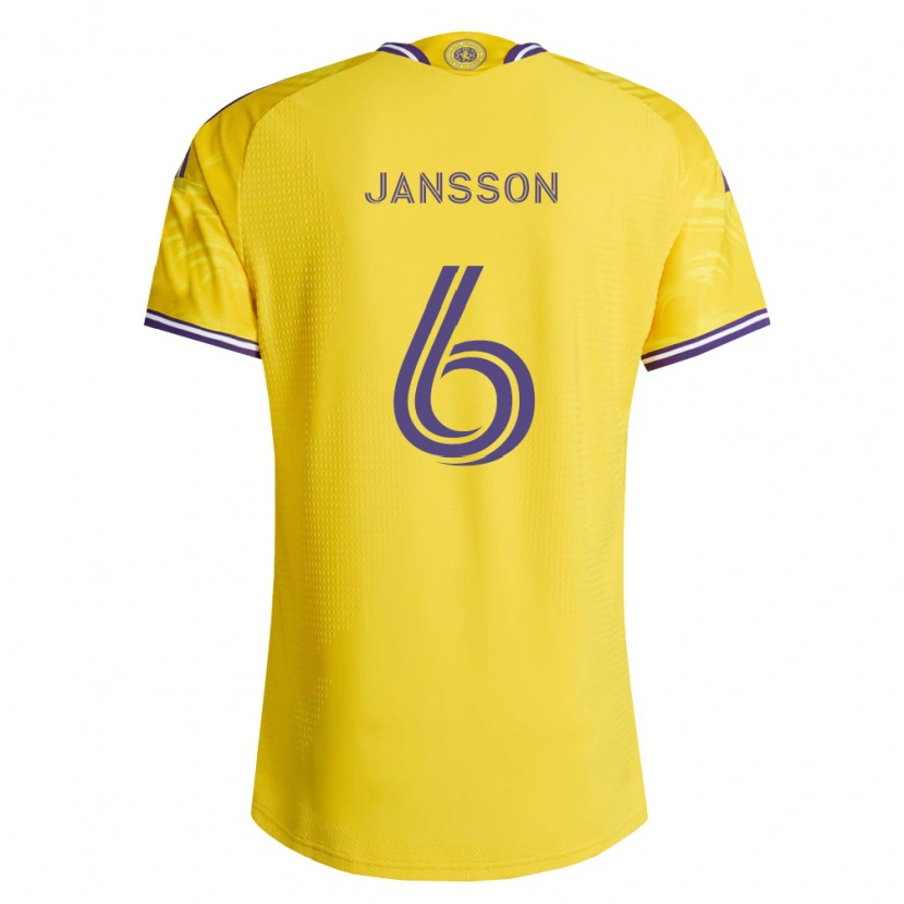 Danxen Dame Robin Jansson #6 Gul Lilla Bortetrøye Drakt Trøye 2026/27 Skjorter T-Skjorte
