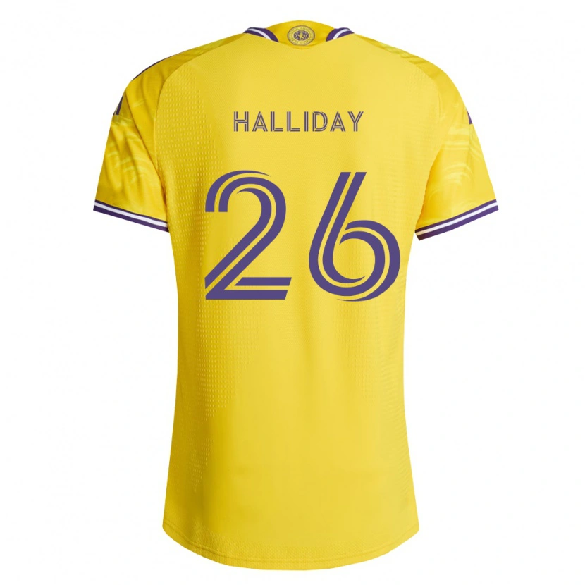 Danxen Dame Michael Halliday #26 Gul Lilla Bortetrøye Drakt Trøye 2026/27 Skjorter T-Skjorte