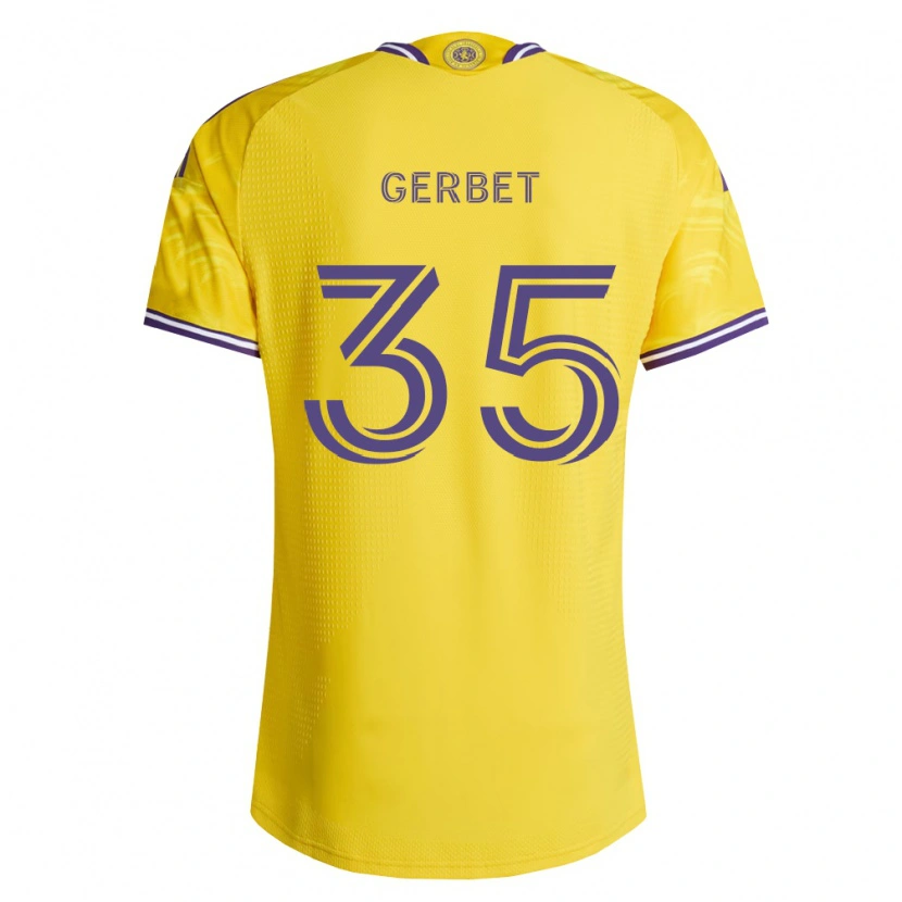 Danxen Dame Joran Gerbet #35 Gul Lilla Bortetrøye Drakt Trøye 2026/27 Skjorter T-Skjorte