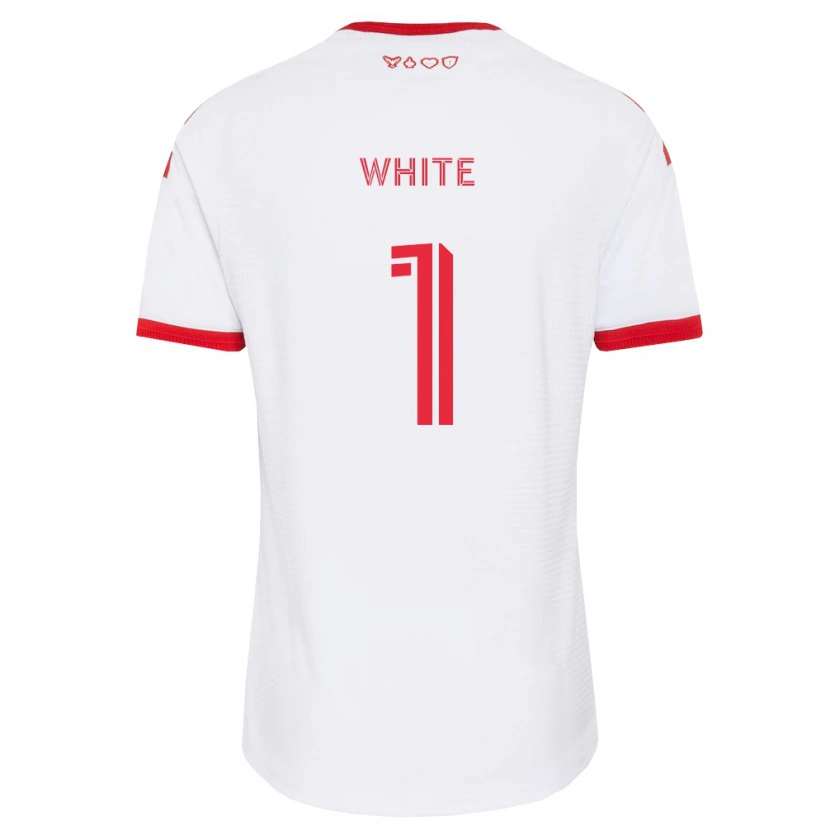 Danxen Dame O'mario White #1 Hvit Rød Svart Bortetrøye Drakt Trøye 2026/27 Skjorter T-Skjorte