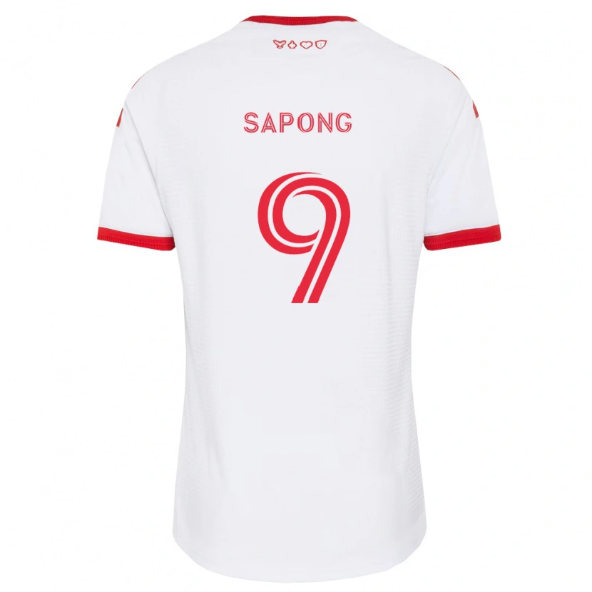Danxen Dame C.j. Sapong #9 Hvit Rød Svart Bortetrøye Drakt Trøye 2026/27 Skjorter T-Skjorte