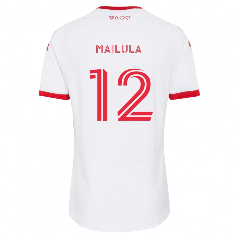 Danxen Dame Cassius Mailula #12 Hvit Rød Svart Bortetrøye Drakt Trøye 2026/27 Skjorter T-Skjorte