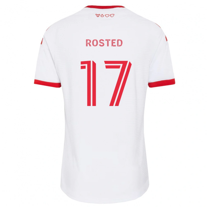 Danxen Dame Sigurd Rosted #17 Hvit Rød Svart Bortetrøye Drakt Trøye 2026/27 Skjorter T-Skjorte
