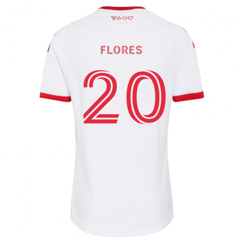 Danxen Dame Deybi Flores #20 Hvit Rød Svart Bortetrøye Drakt Trøye 2026/27 Skjorter T-Skjorte