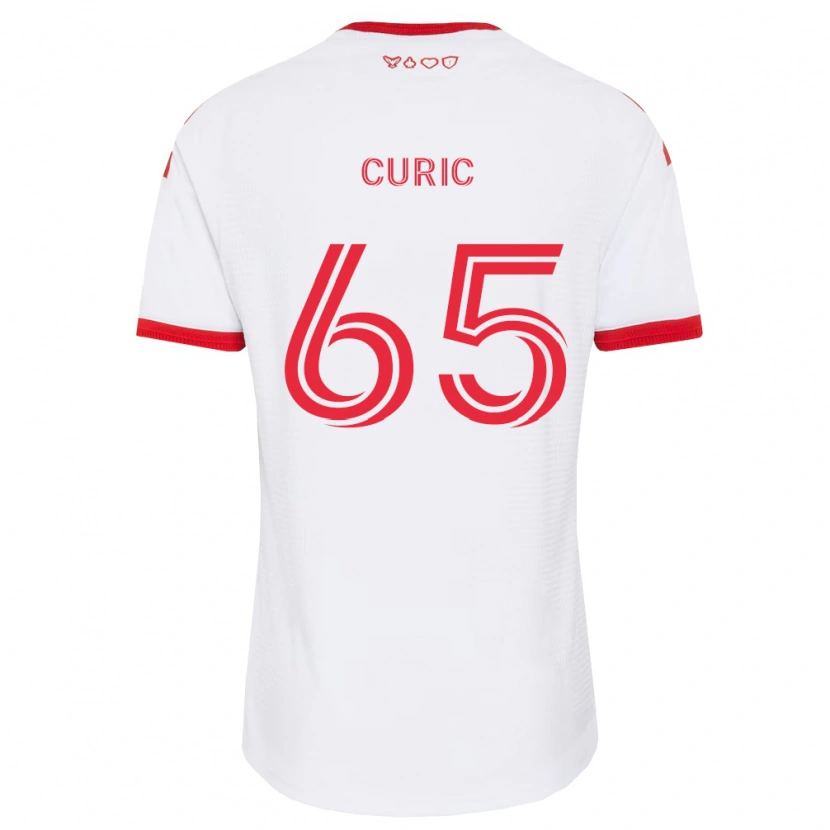 Danxen Dame Antony Curic #65 Hvit Rød Svart Bortetrøye Drakt Trøye 2026/27 Skjorter T-Skjorte