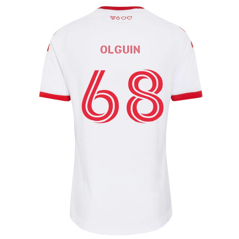 Danxen Dame Lucas Olguin #68 Hvit Rød Svart Bortetrøye Drakt Trøye 2026/27 Skjorter T-Skjorte