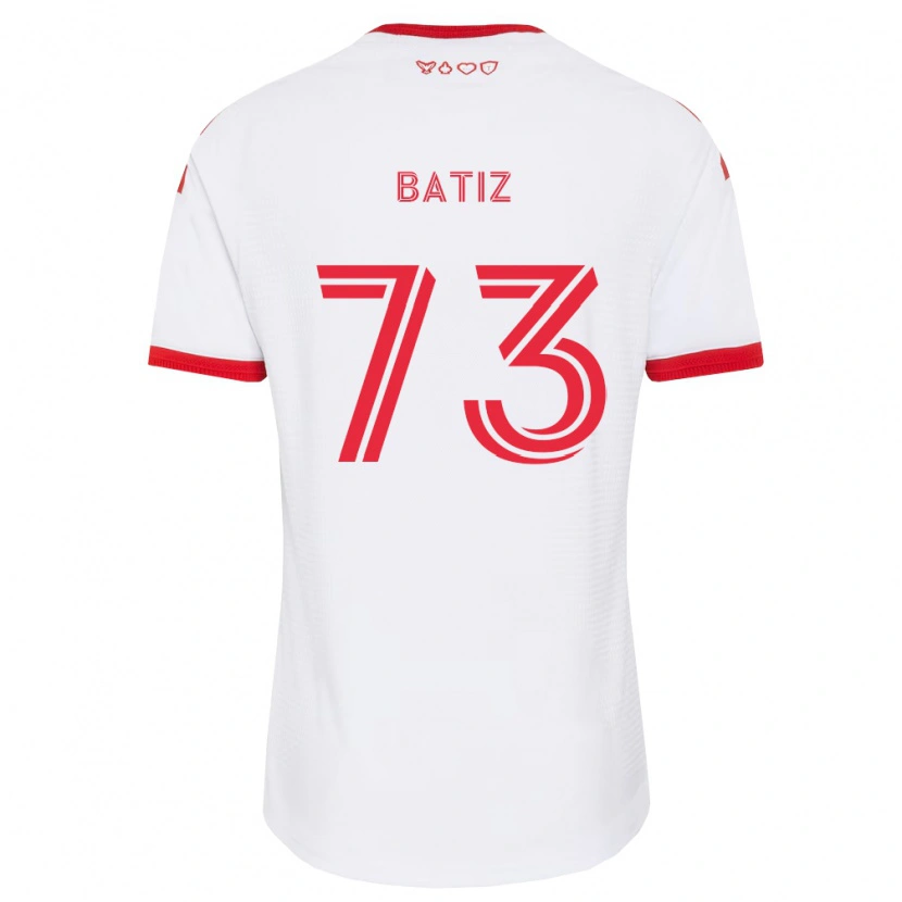 Danxen Dame Jesus Batiz #73 Hvit Rød Svart Bortetrøye Drakt Trøye 2026/27 Skjorter T-Skjorte