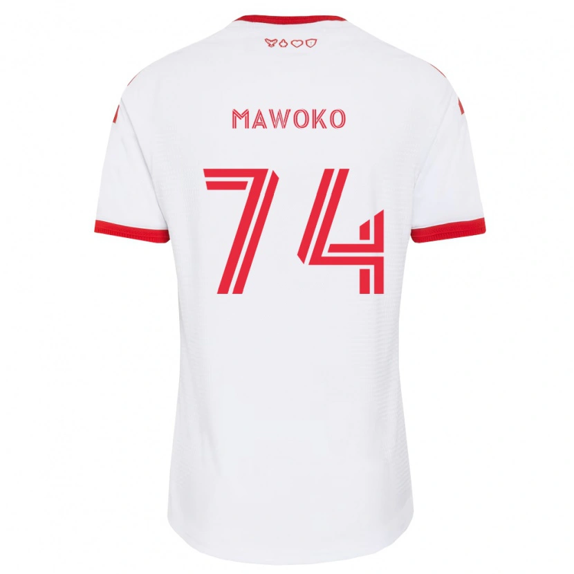 Danxen Dame Kundai Mawoko #74 Hvit Rød Svart Bortetrøye Drakt Trøye 2026/27 Skjorter T-Skjorte