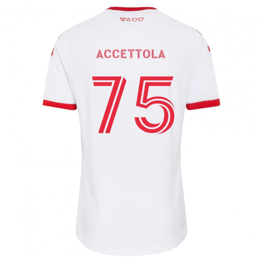 Danxen Dame Luca Accettola #75 Hvit Rød Svart Bortetrøye Drakt Trøye 2026/27 Skjorter T-Skjorte