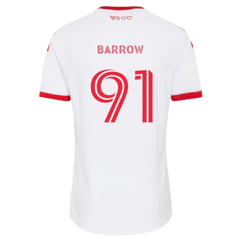 Danxen Dame Dékwon Barrow #91 Hvit Rød Svart Bortetrøye Drakt Trøye 2026/27 Skjorter T-Skjorte