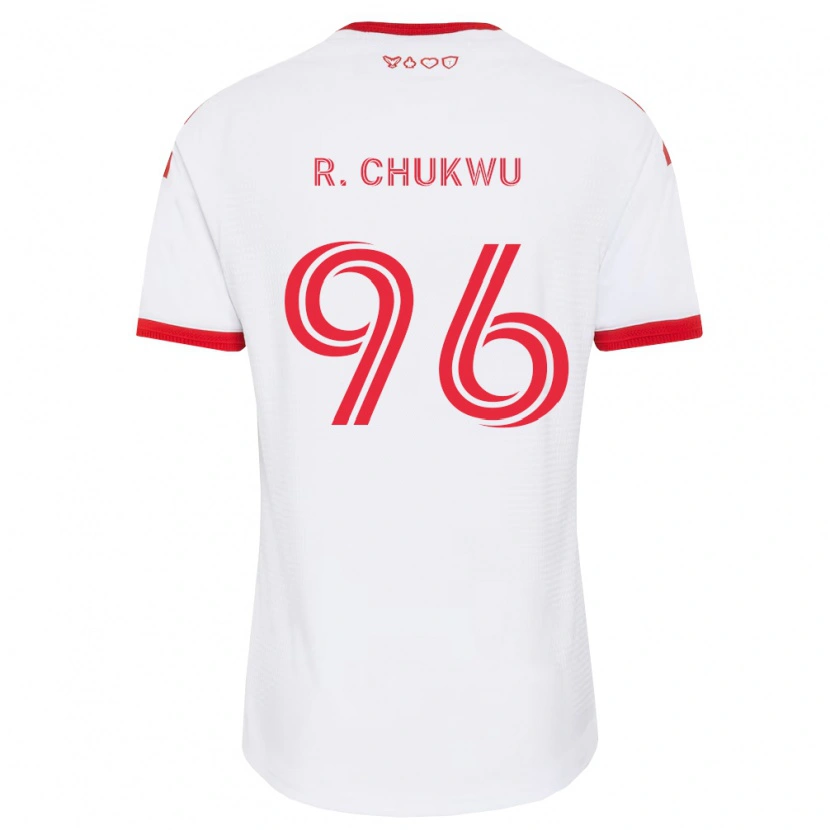 Danxen Dame Richard Chukwu #96 Hvit Rød Svart Bortetrøye Drakt Trøye 2026/27 Skjorter T-Skjorte
