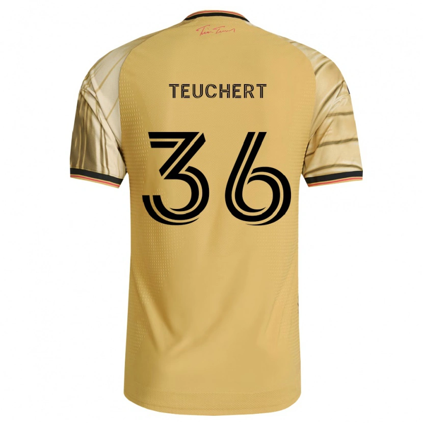 Danxen Dame Cedric Teuchert #36 Brun Gul Svart Bortetrøye Drakt Trøye 2026/27 Skjorter T-Skjorte