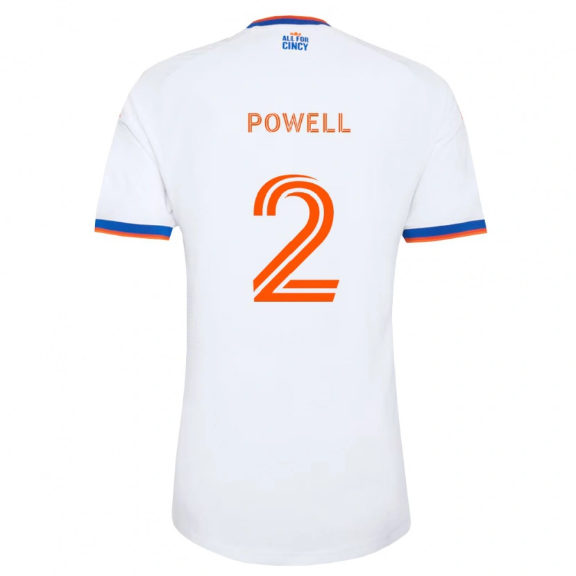 Danxen Dame Alvas Powell #2 Hvit Marineblå Oransje Bortetrøye Drakt Trøye 2026/27 Skjorter T-Skjorte