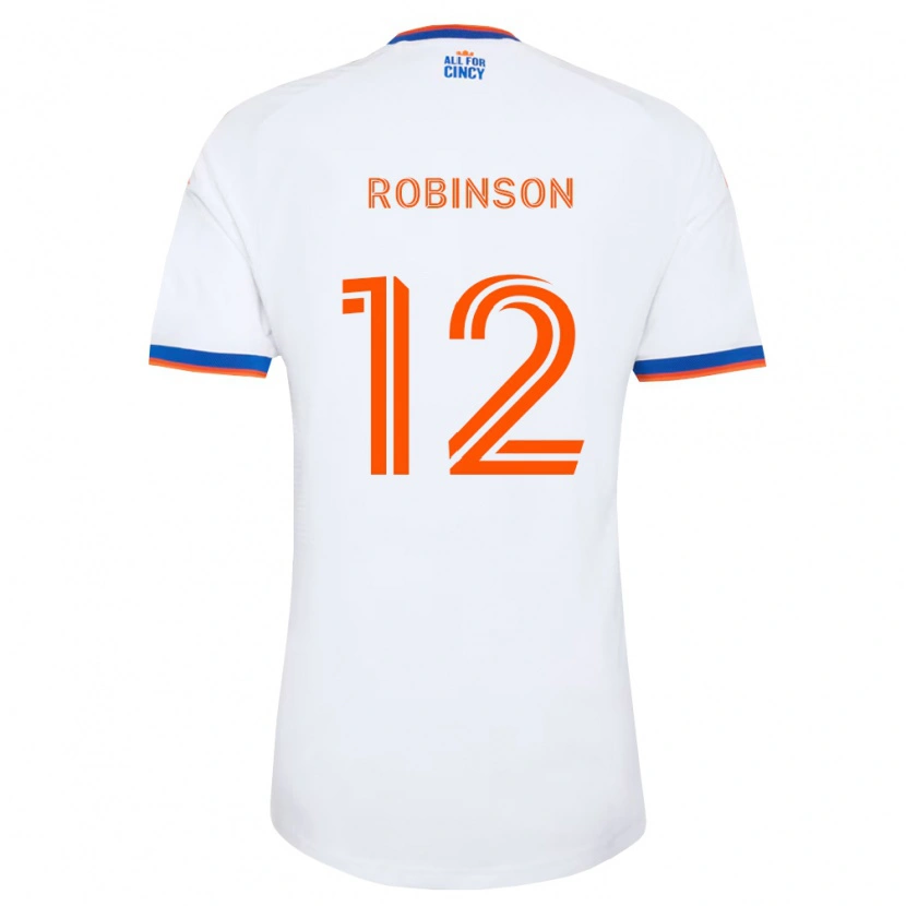 Danxen Dame Miles Robinson #12 Hvit Marineblå Oransje Bortetrøye Drakt Trøye 2026/27 Skjorter T-Skjorte