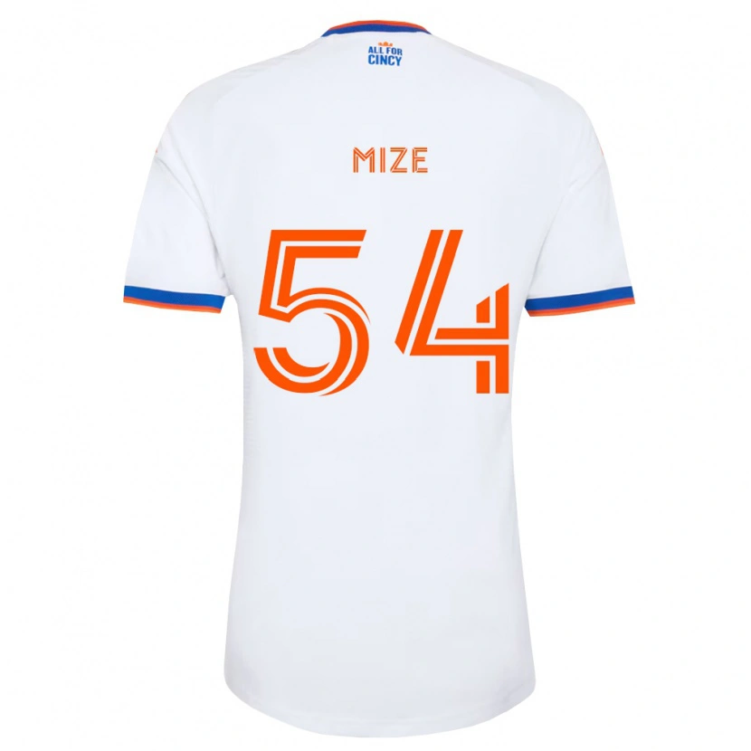Danxen Dame Jack Mize #54 Hvit Marineblå Oransje Bortetrøye Drakt Trøye 2026/27 Skjorter T-Skjorte
