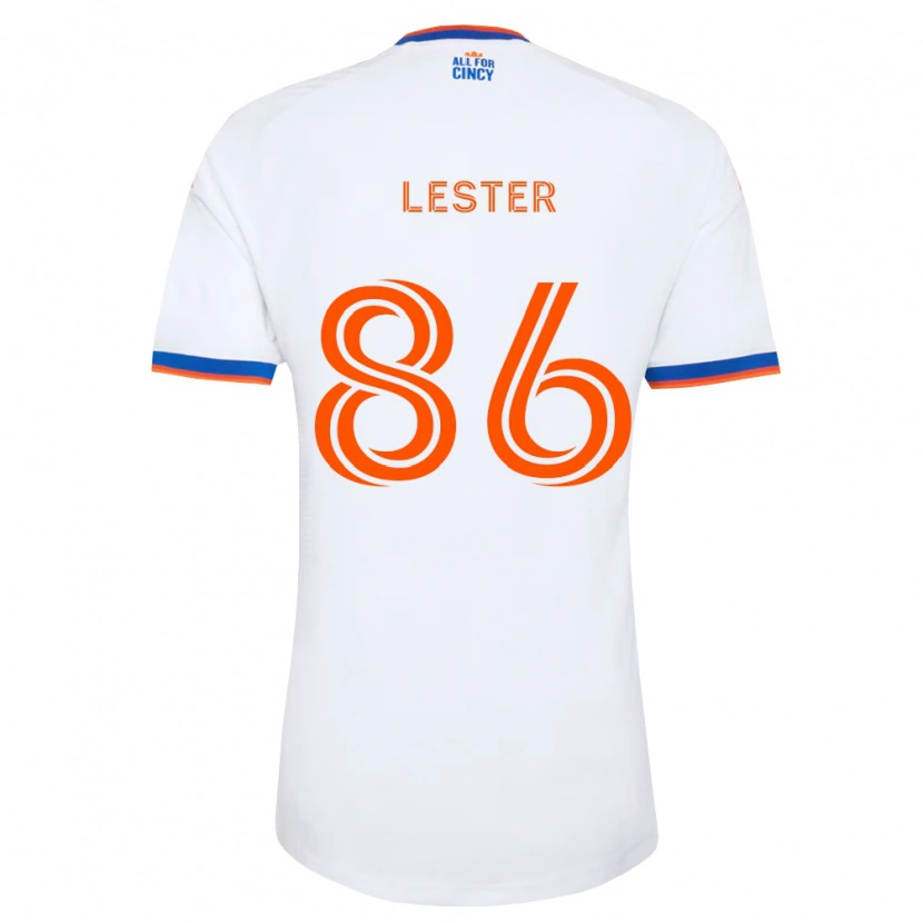 Danxen Dame Jaylen Lester #86 Hvit Marineblå Oransje Bortetrøye Drakt Trøye 2026/27 Skjorter T-Skjorte