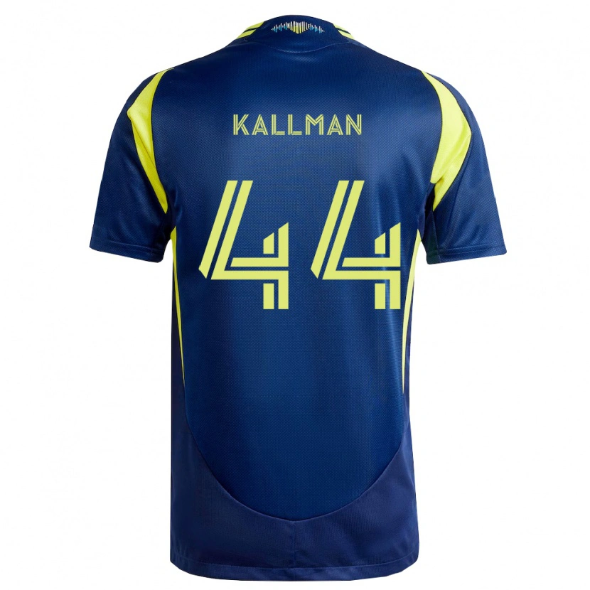 Danxen Dame Brent Kallman #44 Gul Marineblå Bortetrøye Drakt Trøye 2026/27 Skjorter T-Skjorte