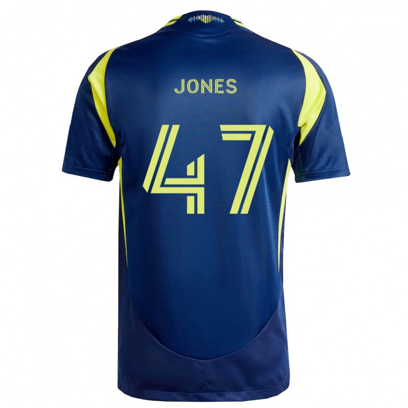 Danxen Dame Isaiah Jones #47 Gul Marineblå Bortetrøye Drakt Trøye 2026/27 Skjorter T-Skjorte