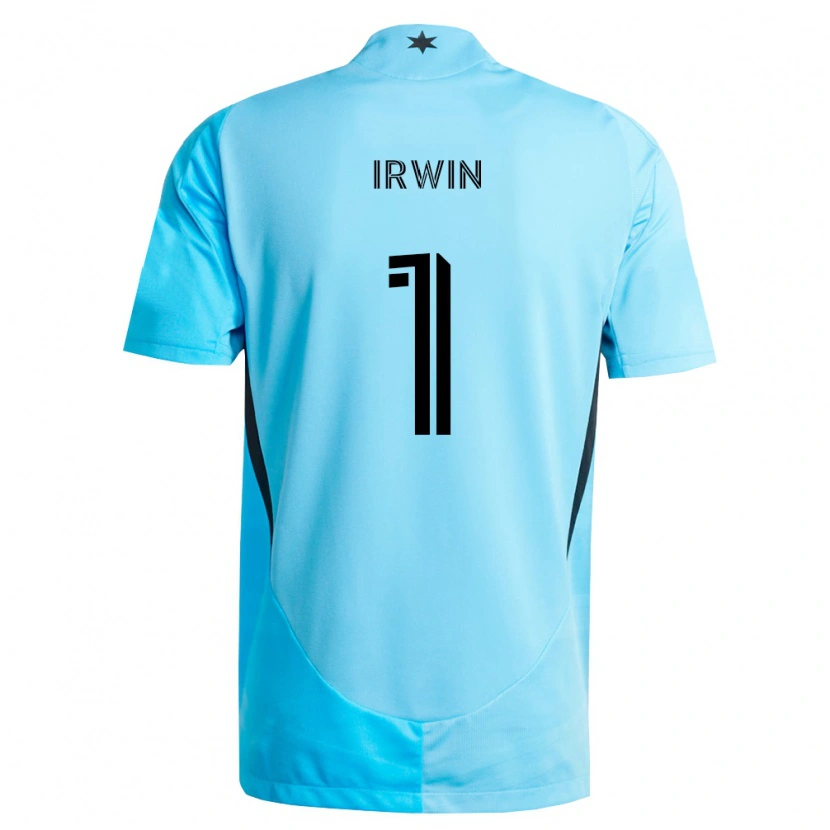 Danxen Dame Clint Irwin #1 Lyseblå Svart Bortetrøye Drakt Trøye 2026/27 Skjorter T-Skjorte