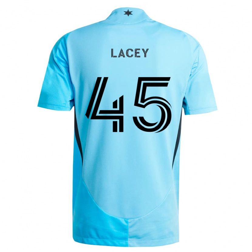 Danxen Dame Kameron Lacey #45 Lyseblå Svart Bortetrøye Drakt Trøye 2026/27 Skjorter T-Skjorte