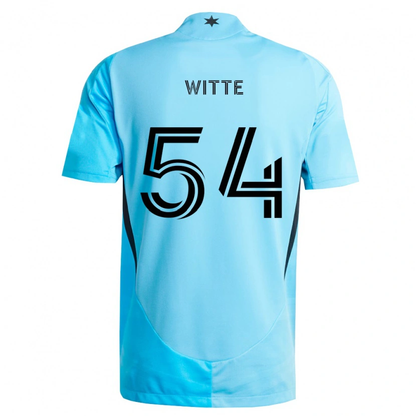 Danxen Dame Alex Witte #54 Lyseblå Svart Bortetrøye Drakt Trøye 2026/27 Skjorter T-Skjorte
