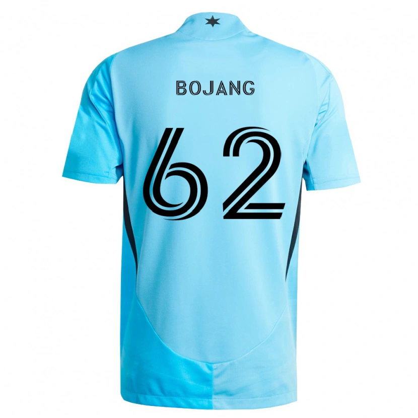 Danxen Dame Mohammad Bojang #62 Lyseblå Svart Bortetrøye Drakt Trøye 2026/27 Skjorter T-Skjorte
