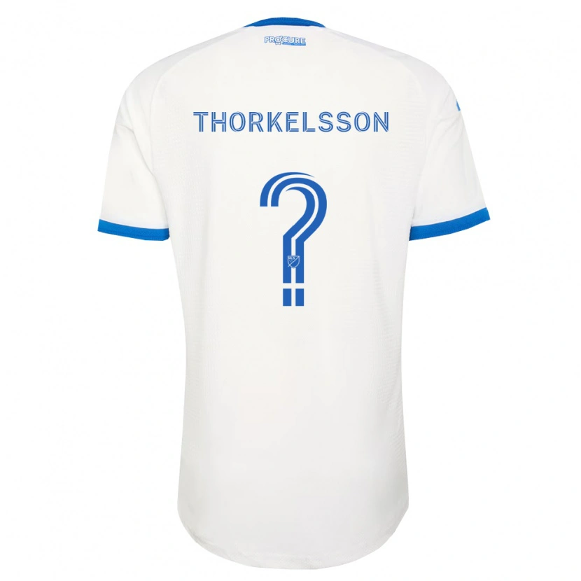 Danxen Dame Róbert Orri Thorkelsson #0 Himmel Blå Hvit Bortetrøye Drakt Trøye 2026/27 Skjorter T-Skjorte