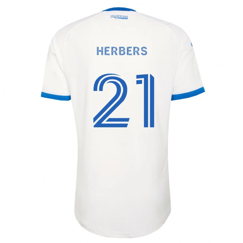 Danxen Dame Fabian Herbers #21 Himmel Blå Hvit Bortetrøye Drakt Trøye 2026/27 Skjorter T-Skjorte