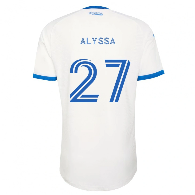 Danxen Dame Garreaud Alyssa #27 Himmel Blå Hvit Bortetrøye Drakt Trøye 2026/27 Skjorter T-Skjorte