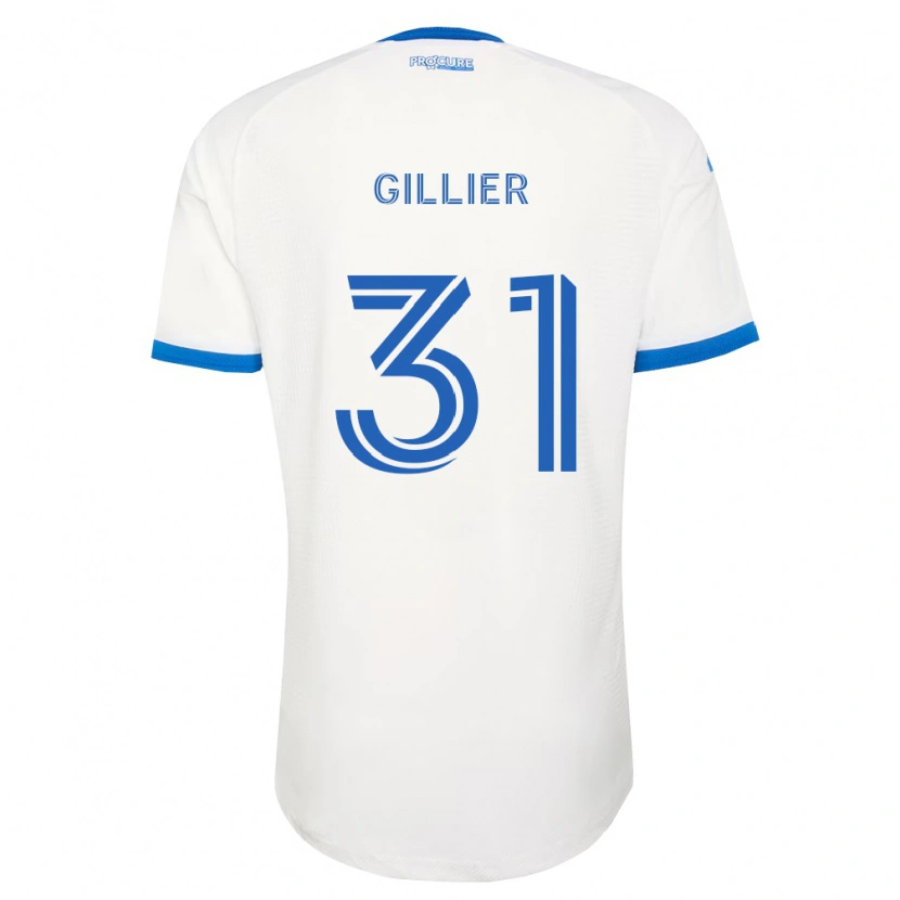 Danxen Dame Thomas Gillier #31 Himmel Blå Hvit Bortetrøye Drakt Trøye 2026/27 Skjorter T-Skjorte