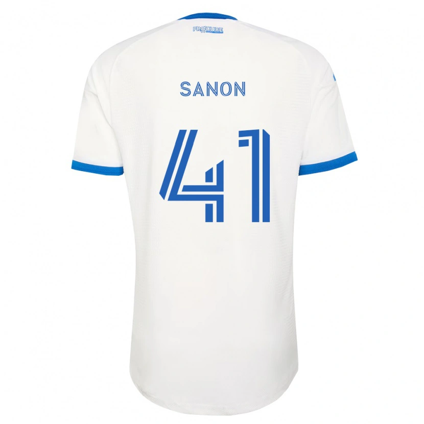 Danxen Dame Jérémy Sanon #41 Himmel Blå Hvit Bortetrøye Drakt Trøye 2026/27 Skjorter T-Skjorte