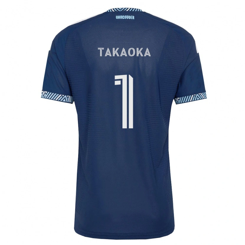 Danxen Dame Yohei Takaoka #1 Dyp Blå Hvit Bortetrøye Drakt Trøye 2026/27 Skjorter T-Skjorte