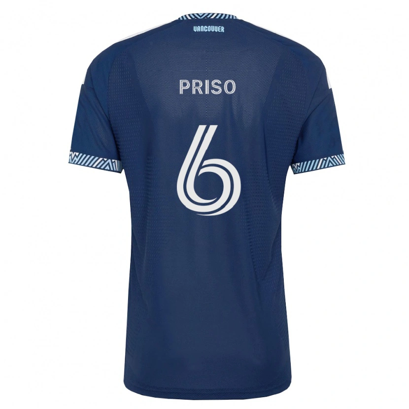 Danxen Dame Ralph Priso #6 Dyp Blå Hvit Bortetrøye Drakt Trøye 2026/27 Skjorter T-Skjorte