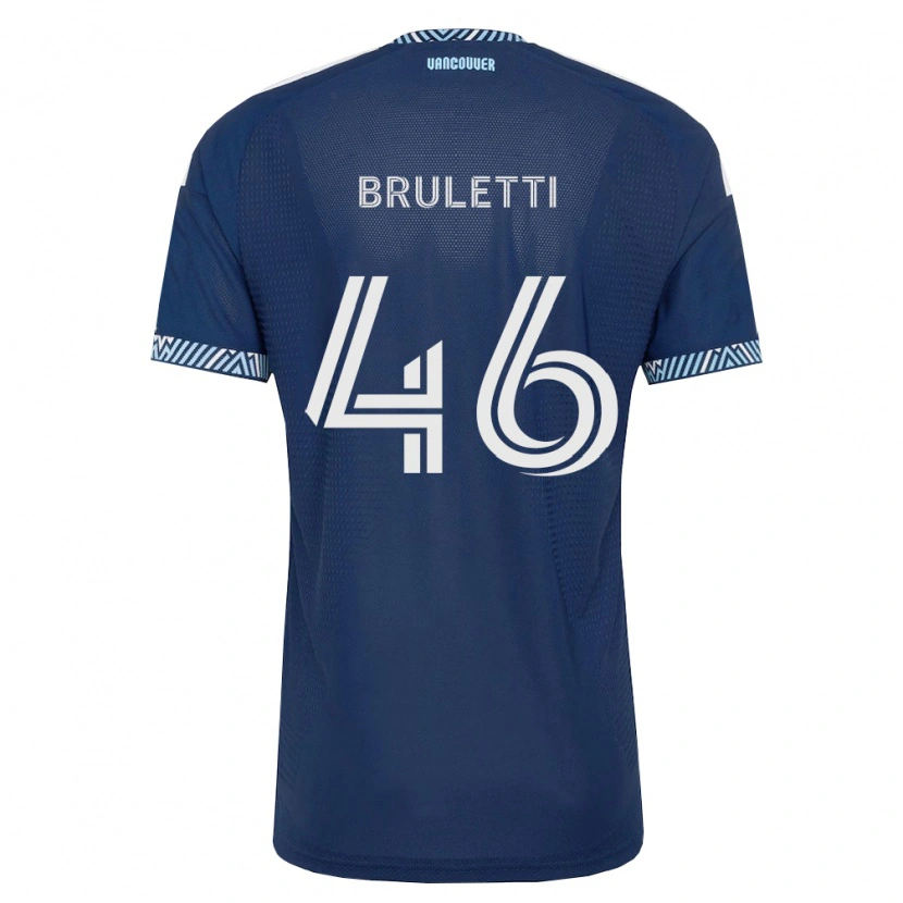 Danxen Dame Cristiano Bruletti #46 Dyp Blå Hvit Bortetrøye Drakt Trøye 2026/27 Skjorter T-Skjorte