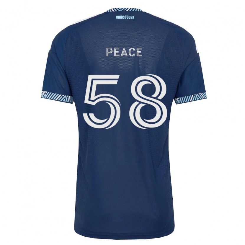 Danxen Dame Jesse Peace #58 Dyp Blå Hvit Bortetrøye Drakt Trøye 2026/27 Skjorter T-Skjorte