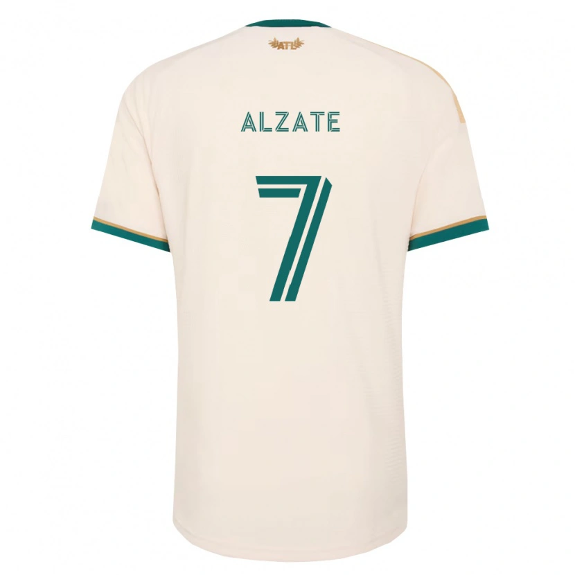 Danxen Dame Steven Alzate #7 Champagne Grønn Bortetrøye Drakt Trøye 2026/27 Skjorter T-Skjorte