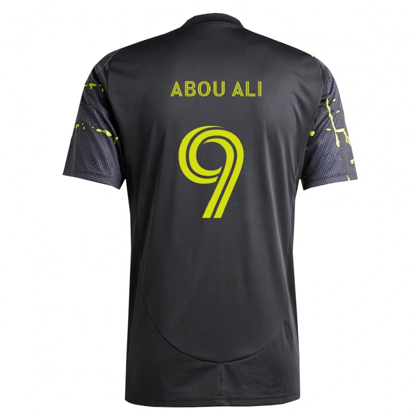 Danxen Dame Wessam Abou Ali #9 Fluorescerende Gul Svart Bortetrøye Drakt Trøye 2026/27 Skjorter T-Skjorte