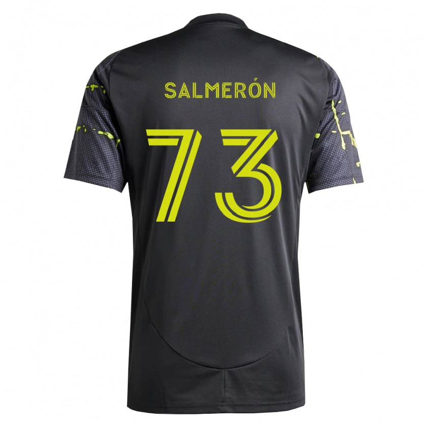 Danxen Dame Jorge Salmerón #73 Fluorescerende Gul Svart Bortetrøye Drakt Trøye 2026/27 Skjorter T-Skjorte