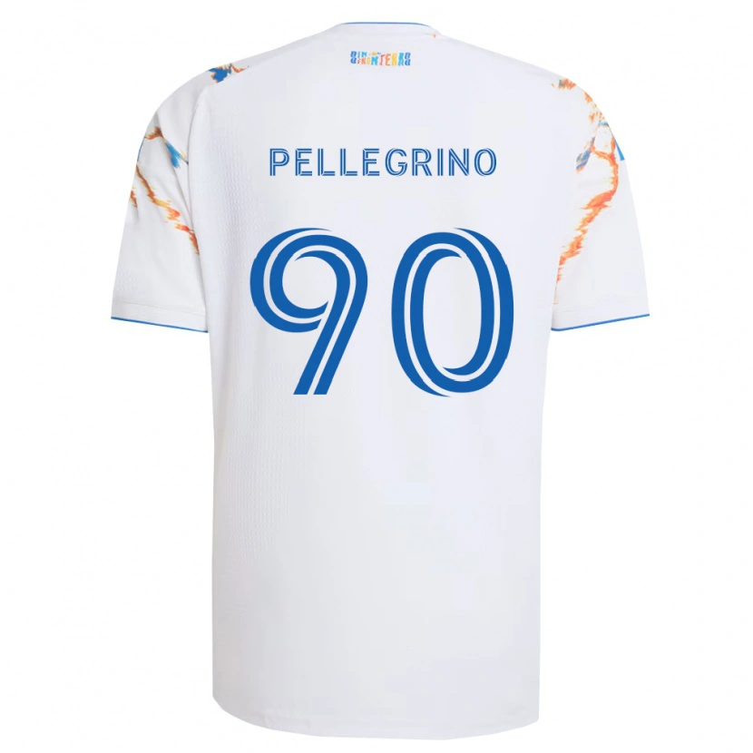 Danxen Dame Amahl Pellegrino #90 Hvit Oransje Blå Bortetrøye Drakt Trøye 2026/27 Skjorter T-Skjorte
