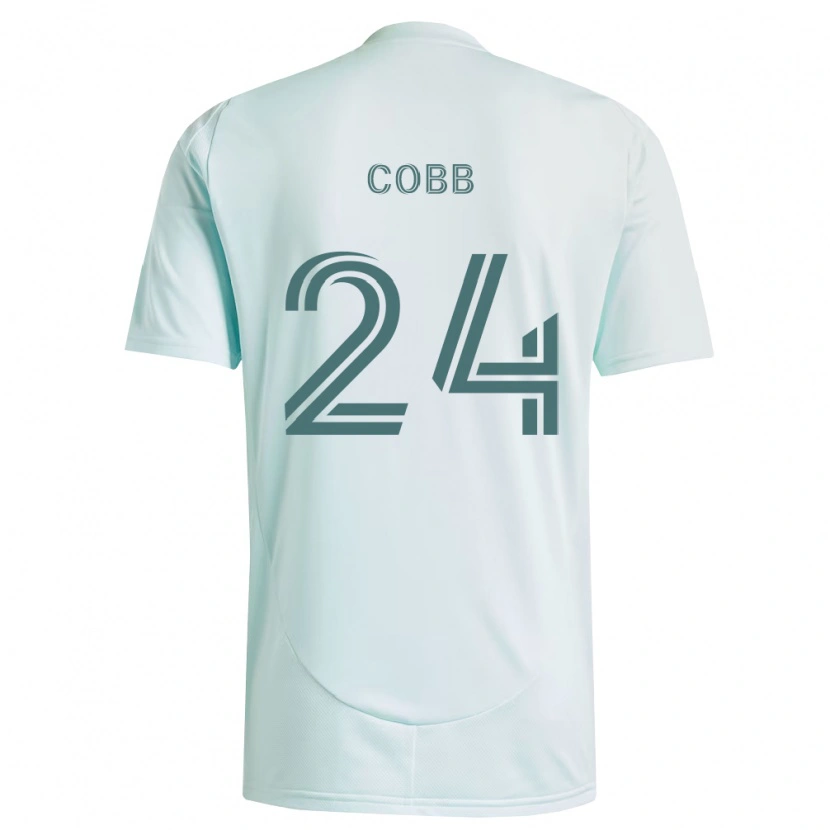 Danxen Dame Noah Cobb #24 Hvit Lys Grønn Bortetrøye Drakt Trøye 2026/27 Skjorter T-Skjorte