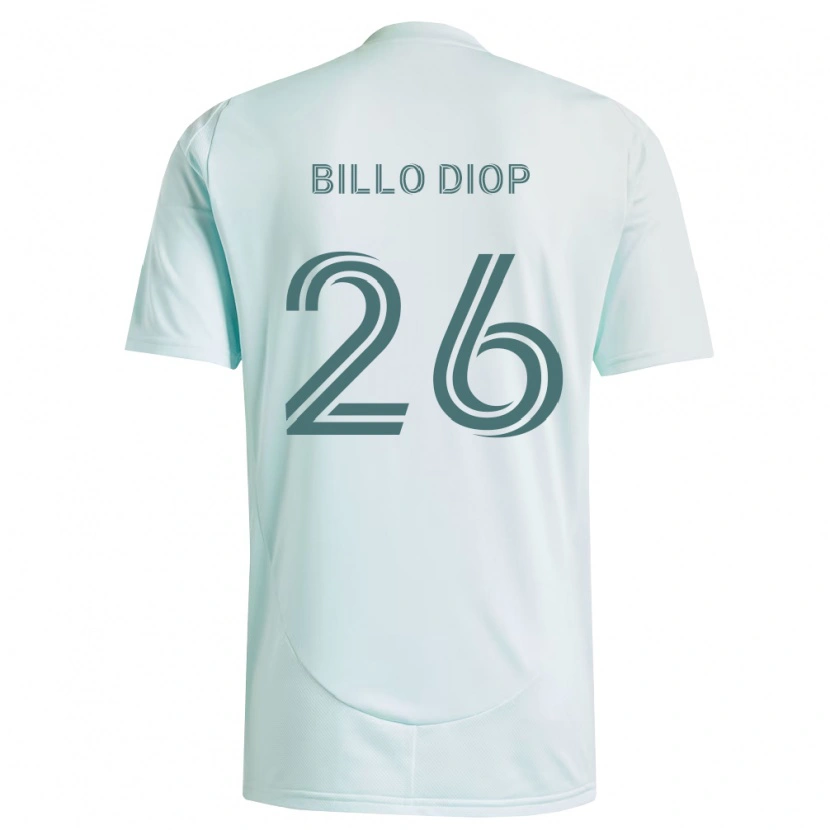Danxen Dame Mamadou Billo Diop #26 Hvit Lys Grønn Bortetrøye Drakt Trøye 2026/27 Skjorter T-Skjorte
